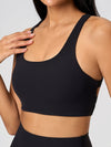 ZASUWA Female Cross Back Ribbed Sports Bras