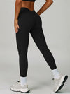 ZASUWA Female Deep V Back Seamless High-rise Short Tracksuit