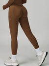 ZASUWA Female Deep V Back Seamless High-rise Short Tracksuit