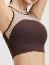 ZASUWA Female Contrast Color Mesh Sports Bras
