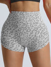 ZASUWA Female Leopard Print Seamless Booty Shorts
