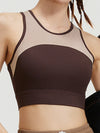 ZASUWA Female Contrast Color Mesh Sports Bras
