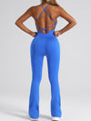 ZASUWA Female Cross Back Flare Jumpsuit