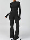 ZASUWA Female Zipper Flare Jumpsuit