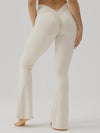 ZASUWA Female Deep V Back Scrunch Bum Flare Pants
