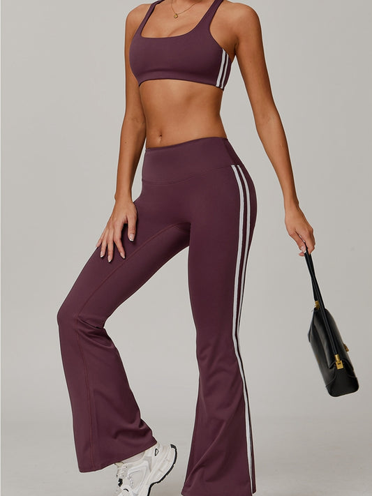 ZASUWA Female Contrast Color Stripes High-rise Tracksuit