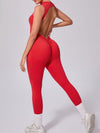 ZASUWA Female Backless Scrunch Bum Jumpsuit