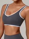 ZASUWA Female Contrast Color Stripe Sports Bras