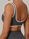 ZASUWA Female Contrast Color Stripe Sports Bras