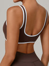ZASUWA Female Contrast Color Stripe Sports Bras
