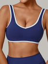 ZASUWA Female Contrast Color Stripe Sports Bras
