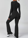 ZASUWA Female Zipper Flare Jumpsuit