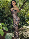 🖤ZASUWA Female Leopard Print U Collar Jumpsuit