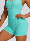 ZASUWA Female Leopard Print Hollow Out Romper