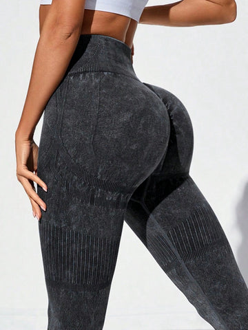 ZASUWA Female Tie Dye High-rise Leggings