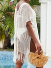 ZASUWA Female Sexy Fishnet Swimwear Cover-up Tassel Dress Without Bikini Set