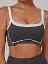ZASUWA Female Contrast Color Stripe Sports Bras