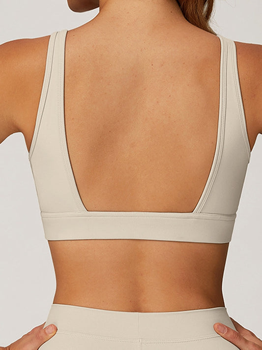 ZASUWA Female Backless V Collar Sports Bras
