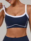 ZASUWA Female Contrast Color Stripe Sports Bras