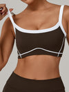 ZASUWA Female Contrast Color Stripe Sports Bras