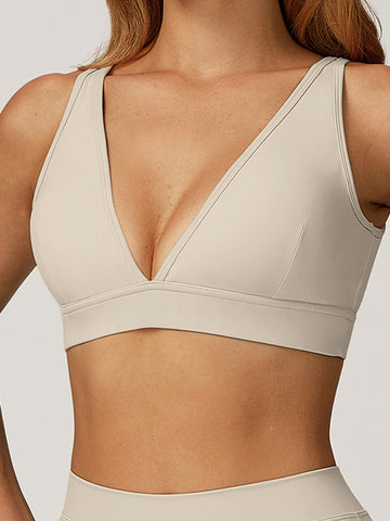 ZASUWA Female Backless V Collar Sports Bras