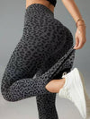 ZASUWA Female Leopard Print Flare Split Leggings
