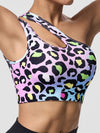 ZASUWA Female Leopard Print Cutout Sports Bras