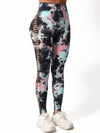 ZASUWA Female Hot Tie-dye Hollow Out Hot Booty Leggings