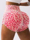 ZASUWA Female Leopard Print Seamless Booty Shorts