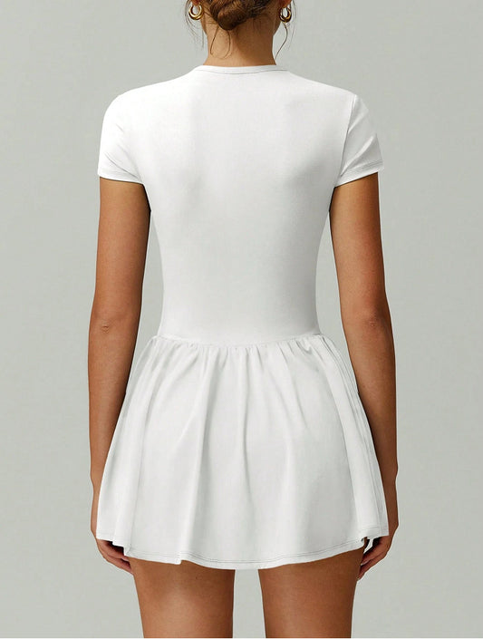 ZASUWA Female Corset Zipper 2 in 1 Quick-dry Dress