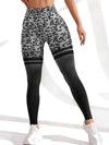 ZASUWA Female Leopard Print Ombre High-rise Leggings