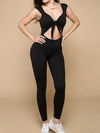 ZASUWA Female Hollow Out Bow-knot Jumpsuit