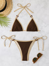 ZASUWA Female Sexy Contrast Color Bikini Set