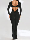 ZASUWA Female Long Sleeves Flare Jumpsuit