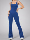 ZASUWA Female Cross Back Flare Jumpsuit