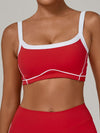 ZASUWA Female Contrast Color Stripe Sports Bras
