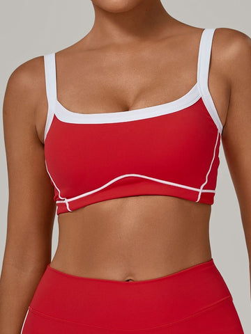 ZASUWA Female Contrast Color Stripe Sports Bras