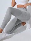 ZASUWA Female Ribbed High-rise Leggings