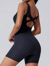 ZASUWA Female Ribbed Cross Back Romper