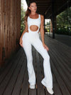 🖤ZASUWA Female Sexy Holow Out Flare Jumpsuit