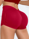 ZASUWA Female Deep V Back Seamless Shorts