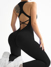 ZASUWA Female Cross Back Ribbed Jumpsuit