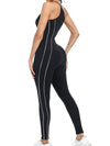 ZASUWA Female Contrast Color Stripes Skinny Jumpsuit