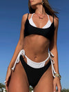 ZASUWA Female Sexy Contrast Color Bikini Set
