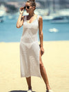 ZASUWA Female Sexy Fishnet Split Swimwear Without Bikini Set Cover-up Dress