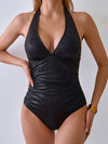ZASUWA Female Unique Faux Leather One Piece