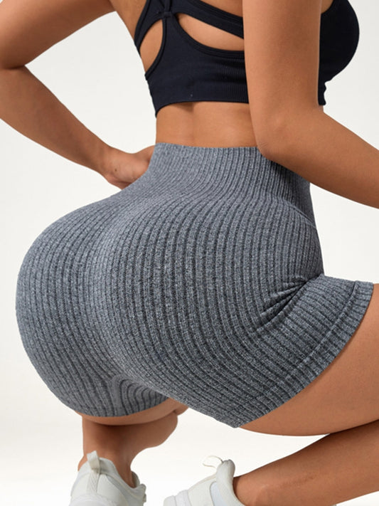 ZASUWA Female Ribbed High-elastic Booty Shorts