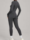 ZASUWA Female Sexy Zipper Fleece Jumpsuit