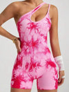 ZASUWA Female Hot Tie-dye Scrunch Bum Romper