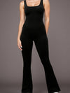 ZASUWA Female Cross Back Flare Jumpsuit
